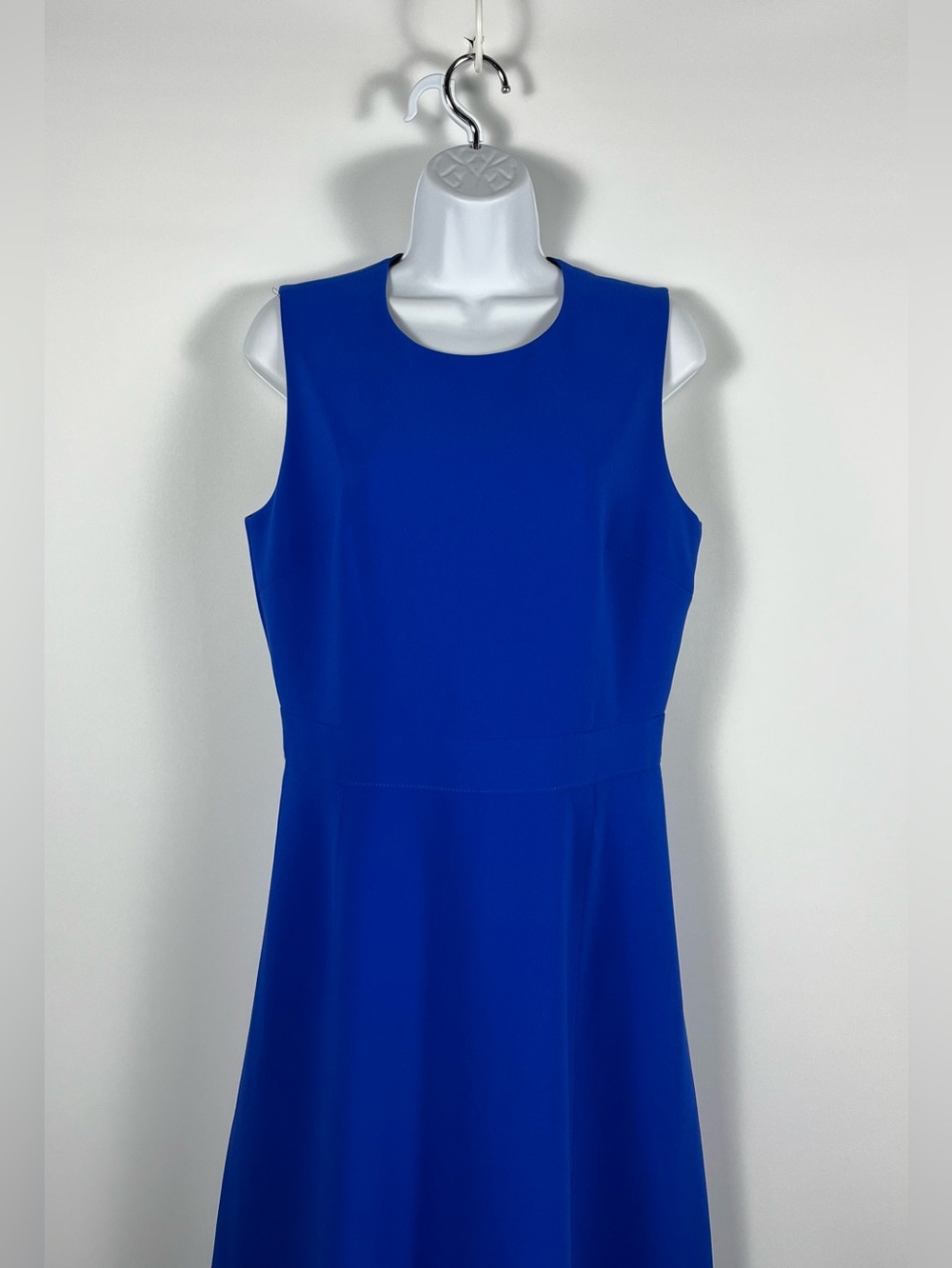 KOBI HALPERIN Sleeveless Royal Blue Fit & Flare Dress Size Medium - Picture 4 of 7